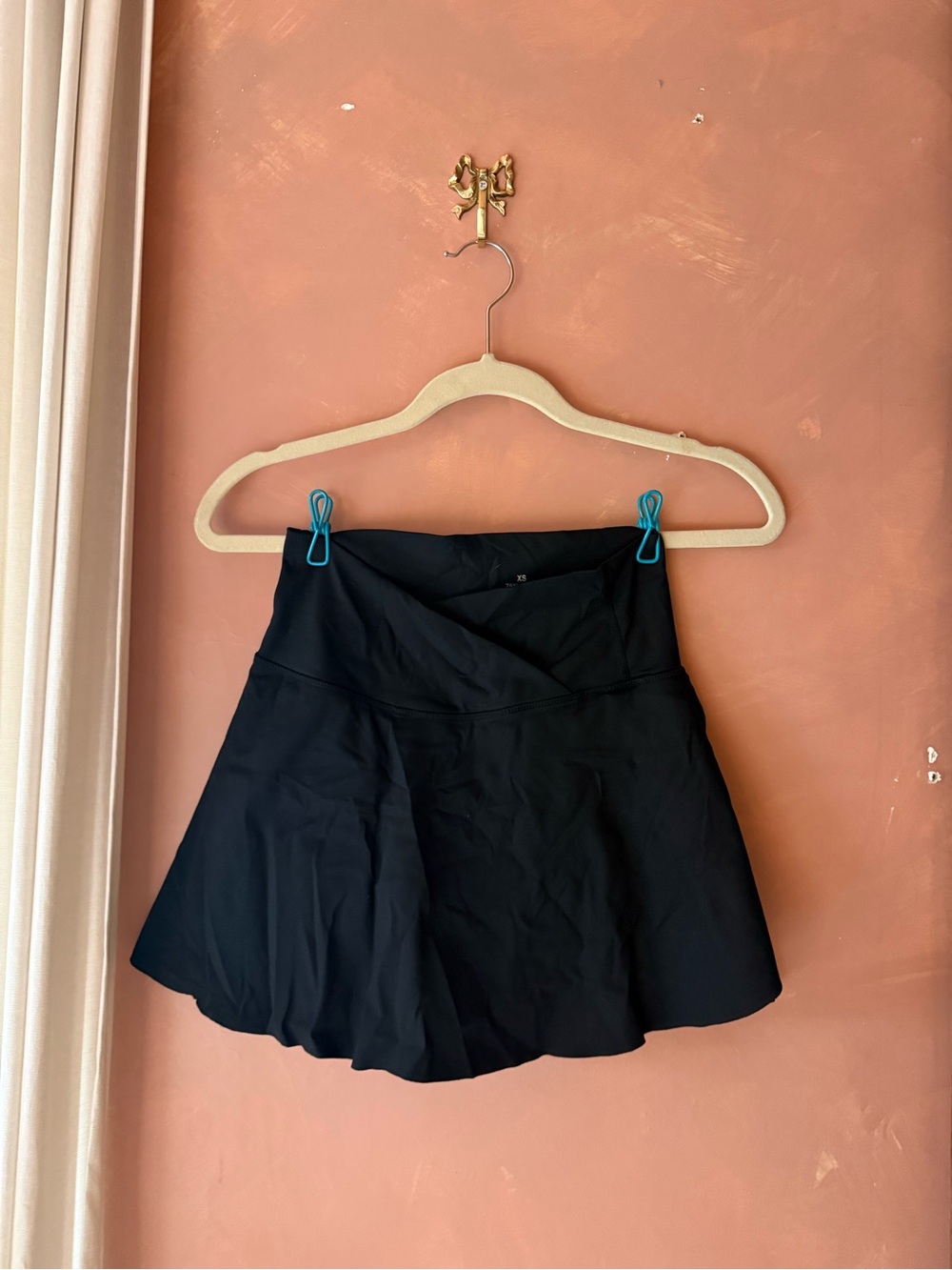 Black Athletic Skort - Flared Active Skirt